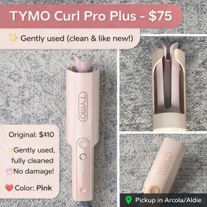 TYMO Auto Curl Pro Plus Hair Curler - Pink